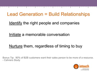 8 Critical Success Factors For Lead Generation | PDF