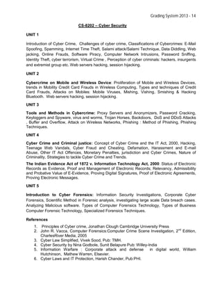 RGPV SYLLABUS CSE 8TH SEM | PDF