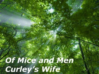 Of Mice and Men
Curley’s Wife
       Free Powerpoint Templates
                                   Page 1
 