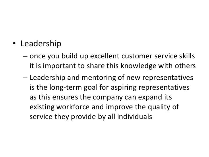 quality customer service skills