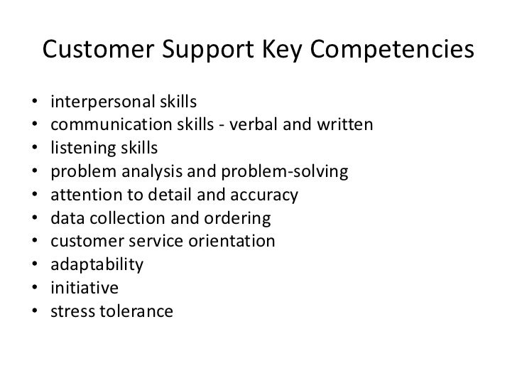 customer service orientation skills