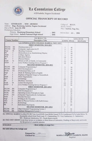 Transcript of Records | PDF
