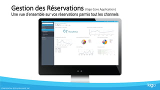 Gestion des Réservations (Kigo Core Application)
Une vue d’ensemble sur vos réservations parmis tout les channels
7
CONFIDENTIAL ©2016 REALPAGE, INC
 