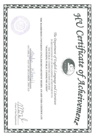Mastering Public Communication Certificate