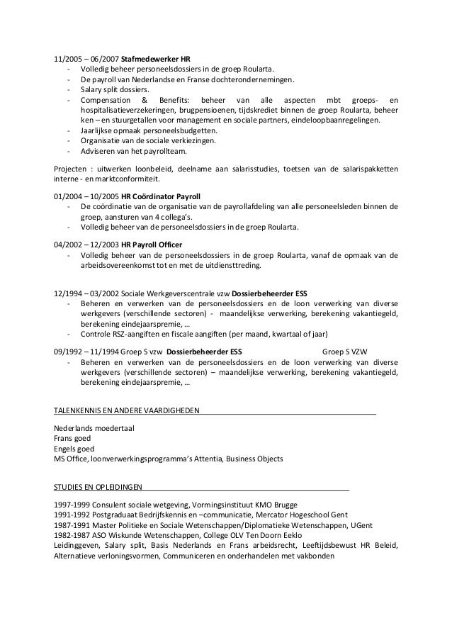 Curriculum vitae format image