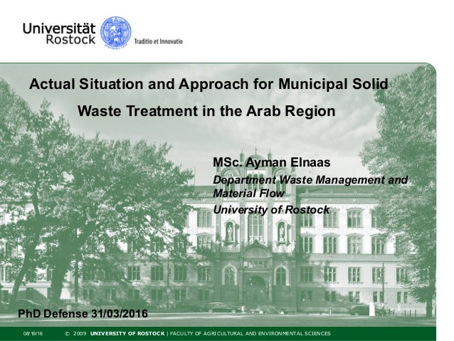 Phd thesis on solid waste management