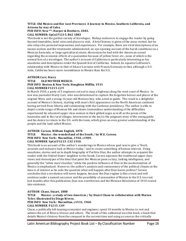 Latin American Bibliography 2016 Full