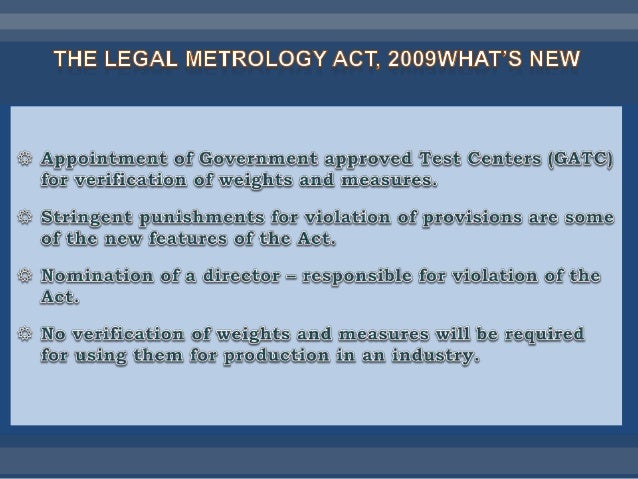 Weights and measures act 2011 india pdf
