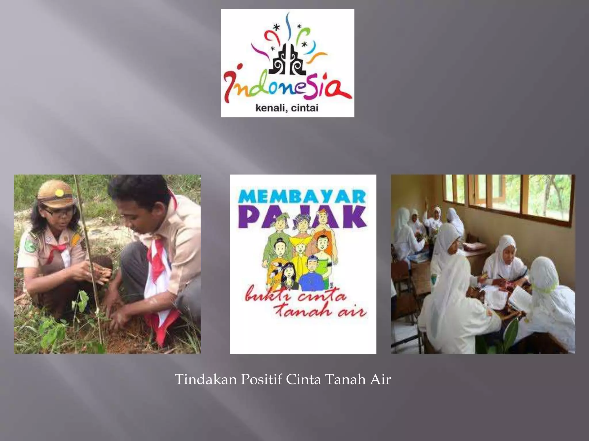 Tindakan Positif Cinta Tanah Air
 