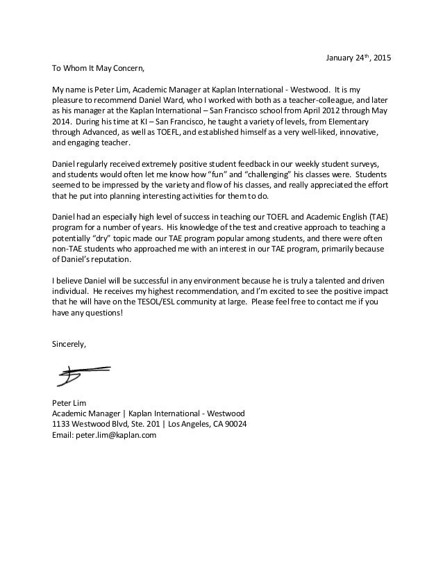 Concern Letter To Teacher Concern Letter To Teacher