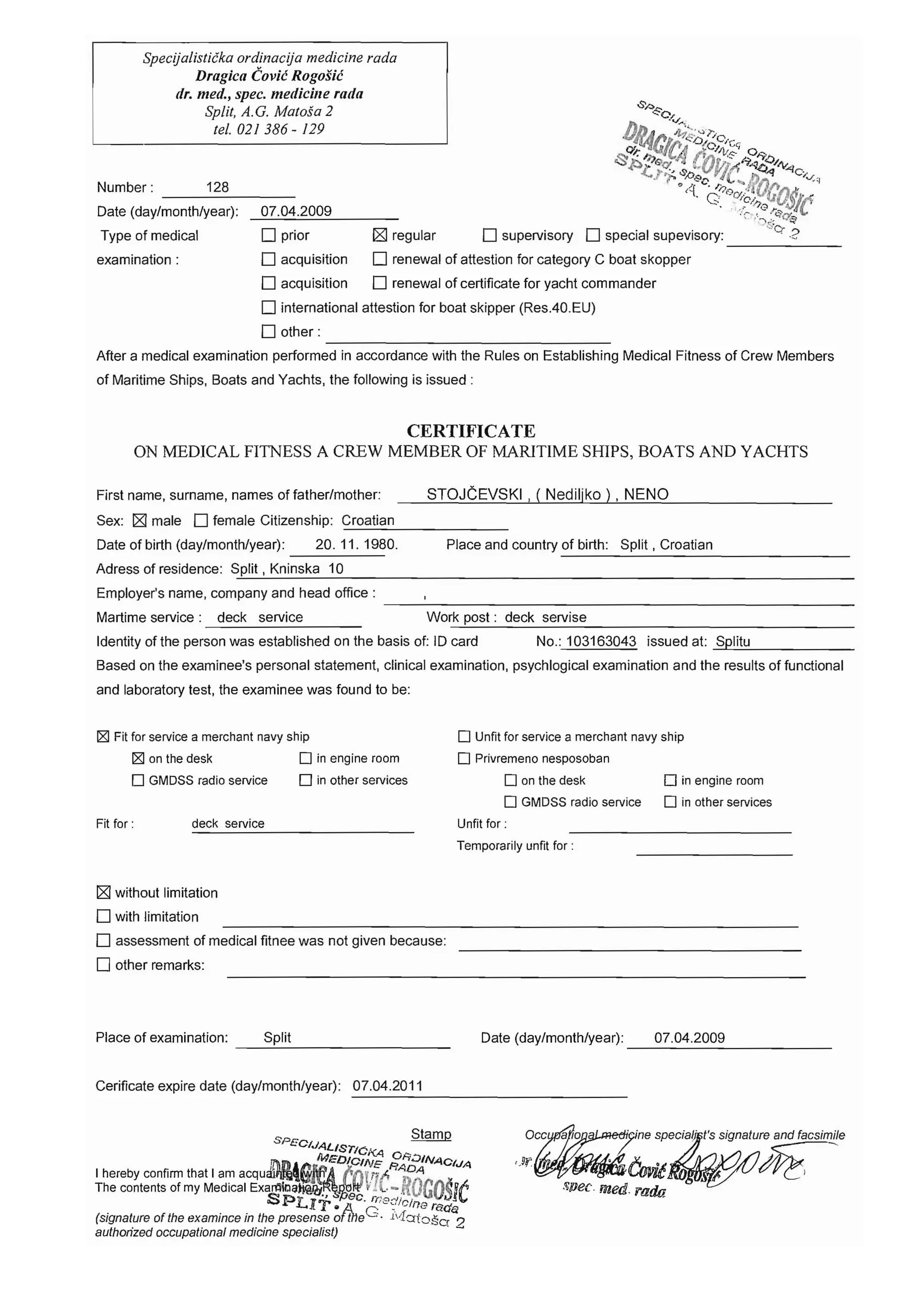 Scanned Certificates. | PDF
