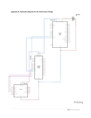21 | S e t i a w a n
Appendix B. Schematic Diagram for the Final Sensor Design
 