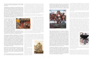 Darstellung bleibt uneindeutig. Fokussieren wir einen möglichen
historischen Kontext, dann sehen wir ein Vermessungsinstrument
im Rahmen der ideologiegeleiteten Rassenforschung. Blenden wir
diese vermeintliche Eindeutigkeit, diesen reflexartigen Bezug auf
die Jahre 1933 bis 1945 aus, ergeben sich im offenen Diskurs
weitere Fragen. Werden wir eines rettenden operativen Eingriffs
gewahr oder einer Folterszene? Ist die Apparatur eine abschir-
mende, stabilisierende Konstruktion, unter der die mit Blessuren
übersäten Körper gerichtet werden, oder ist es die überdimensi-
onierte „Daumenschraube“, die dem Prozess der Tortur dient? Ist
die „Kopfzwänge“ – Petricks künstlerische Biographie reflektierend
– eine Anspielung auf die „Verkopftheit“ auch der künstlerischen
Hand, die allein noch gehorcht den verbalen Diktaten und Theo-
rielastigkeiten? Die „Kopfzwänge“ erscheint bei Petrick jedoch in
allmählicher Auflösung. Der kalte Stahl befindet sich im Zustand
der Zersetzung. Die Farbsubstanz zerrinnt in wässrigen Laufspu-
ren und somit verliert das technoide Monstrum seine Konsistenz.
Es dominiert nicht mehr das Abbild, das sein Medium, die Malerei,
verleugnet. Die Darstellung „Kopfzwänge“ bekennt sich zur Ma-
lerei, der die Flüchtigkeit einer Handschrift kein Negativqualitäts-
siegel sein muss. Und im Hintergrund holt Petrick zum Rundum-
schlag aus. Im ungestümen Pinselduktus zelebriert er Gestik, lädt
er das Formale inhaltlich auf und so entsteht umso überzeugender
das Bild eines Infernos. Davon hat Petrick mit dem sezierenden
Stift im Vor-Werk berichtet, jetzt drückt er es aus.
Ikonographische Aufladungen des Figurativen, verschmolzen im
Duktus einer heftigen Malerei, kennzeichnen das Werk des Künst-
lers in den 1980er Jahren, ohne dabei das gewachsene Œuvre
zu verleugnen: der menschliche Körper ausgesetzt den Torturen,
stets auch gesehen hinter der alltäglichen Folie mit den kleinen
Nadelstichen, und dabei szenisch verdichtet wie in einem Bild, das
den Titel trägt „Ein schöner grauer Tag“. Eine solche Formulierung
kündet vom Zusammenspiel der vordergründigen Wohlfühlszena-
rien mit dem Hintergrundkolorit der Tristesse.
1990 zeigen die Galerie der Stadt Esslingen und die Hamburger
Kunsthalle eine große Überblicksausstellung zum Werk von Wolf-
gang Petrick.3
Im Katalog gibt es zwei Beiträge, die mit vergleichbaren Lesersen-
sibilisierungen beginnen. So Eberhard Roters: „Das Atelier befindet
sich in einer alten Fabriketage direkt an der innerdeutschen Grenze
mit einem ... Blick über die Spree und die Berliner Mauer hinweg
nach Ost-Berlin.“4 Und Uwe M. Schneede: „An der Spree: das
klingt nach Grün und Idylle, nach Rückzug. Und ist doch mitten-
drin, ein brisanter Ort, symbolkräftig wie wenige. Durch die eine
Fensterfront in dem ehemaligen Fabrikationsgebäude geht der
Blick hinüber ins andere Berlin, durch die rechte Fensterfront hin-
aus auf die Oberbaumbrücke, jene, auf der zuweilen Spione aus-
getauscht wurden. Die nahe und doch ferne Stadt gegenüber, der
Brückenübergang mit Hindernissen – ein politischer Brennpunkt
und zugleich eine metaphorische Situation.“5
Der kritische Realismus der 1960er
und 1970er Jahre findet in dieser
politischen Situation seinen Nähr-
boden, im Aufeinandertreffen un-
terschiedlicher Freiheitsbegriffe und
den konkurrierenden Analysen von
Schein, Wirklichkeit und Vision – und
die permanente Praktizierung des-
sen in diskussionsobsessiven Zirkeln
formen mit dasBild vom gesellschaft-
lich verantwortlichen Künstler, der
ebenso plakativ agiert wie differen-
zierungsbewusst die Bildgestalten
gleichsam literarisierend in Kapitel
und Fußnotenbereiche gliedert. Dar-
aus formt sich eine visuelle Syntax, die theoretischen Texten im
Feld der Gesellschaftsanalyse in jenen Jahren ähneln: hoher Grad
an Substantivierung, Nebensätze in relativierenden Abfolgen und
Parenthesen – und dies über einen mehrzeiligen Satzverlauf.
Und wenn dieser D-Realismus ein Markenzeichen der Kunstszene
West-Berlins in den 1960er und 1970er Jahren ist – so sind es die
„Neuen Wilden“ für die 1980er Jahre. Dem Kälteschub der alle
Lebensbereiche durchdringenden Theoriegeflechte wird der sub-
jektive Faktor entgegengesetzt und damit ein hedonistisches Le-
bensgefühl, das gezielt mit politischen Unkorrektheiten kokettiert
und für den Dilettantismus – auch den inszenierten – Legitimierung
schafft. Dies trifft eine Generation, die lange glaubte, unangefoch-
ten die Schirmherrschaft über die Kritik an den Verhältnissen wie
gleichzeitig das Monopol über alternative Lebensentwürfe zu ha-
ben. Aus der ursprünglich anti-autoritären Bewegung hatten sich
längst neue Machtzentrierungen herausgeschält mit dem unerbitt-
lichen Vorsatz, die Kommunikation und Verhaltenskodexe im Sinne
von Heilswegen zu bestimmen.
Dagegen konnte eine nachfolgende (Künstler-)Generation nur ope-
rieren mit einem „Hunger nach Bildern“ und deren provokanten
Betitelungen in ironisierendem Pathos wie „Wirklichkeit erschlägt
Kunst“ (Albert Oehlen, 1980) oder Nonsens-Kondensierungen
wie „Die Gotik lebt in den Beinen betrunkener Cowboys“ (Walter
Dahm, 1981). Lustvoll wurden so die Diskussionsrituale ad absur-
dum geführt.
1980/81 malt Wolfgang Petrick das Bild „Kopfzwänge“. Eine stäh-
lerne, halbkreisförmige Konstruktion umspannt zwei Figuren. Die
posed today of whether this originated in North or South Korea,
he is no longer able to answer. The artist and author both agree
on the irrelevance of the question. In the distance, the “tourists”
have already planted their flag on the mountain peak and now,
with a dose of occupational fuel in them, they are storming into the
floodwaters of a pool. As they do so, their sporty outfit seems to
be more like martial armor and the wounded bodies, amputated
in places, bring to our minds images of deformed, machine-like
gladiators in action. The appearance of the group is like that of a
road roller whose deformity is malevolently infecting alien territory.
Dürer’s “Ritter, Tod und Teufel/Knight, Death and the Devil” have
entrusted themselves to a charter flight with Petrick.
In 1990 the Galerie der Stadt Esslingen and the Hamburg Kunst-
halle exhibited a major survey of the work by Wolfgang Petrick.3
There are two contributions in the catalogue both of which begin
with comparable reader-sensitization.
Eberhard Roters wrote: “The studio
is located in an old converted factory
right at the inner German border with
a [...] view across the Spree River and
the Berlin Wall through to East Ber-
lin.”4
And Uwe M. Schneede wrote:
“On the Spree River: that sounds like
greenery and idyll, like a retreat. Yet it
is right in the middle, a politically char-
ged location, full of symbolism as few
places are. The view through one wall
of windows in the former factory buil-
ding takes us over to another Berlin;
through the right-hand window, over to
the Oberbaumbrücke bridge, the one
on which spies are exchanged at times. The city opposite, so close
and yet so far, the bridge crossing with its obstacles—a political
hotspot and at the same time a metaphorical situation.”5
The critical realism of the 1960s and 70s had its breeding ground
in this situation, in the clash between different concepts of freedom
and the competing analyses of appearance, reality and vision—
and the permanent practicing of the same in discussion-obsessed
circles formed from the image of a socially responsible artist who
acts just as boldly as he is conscious of differences, classifying
as it were the visual figures into literalized chapters and footnote
sections. A visual syntax is
formed from this similar to
the then-current theoretical
texts in the field of social
analysis: a high degree of
nominal phrases, subordi-
nate clauses in relativistic
sequences and parenthe-
ses—and that in a multiline
sentence.
And if this D-Realism is a
hallmark of the art scene
in West Berlin in the 1960s
and 70s—the same can
be said of the Neue Wil-
den/New Wild Ones for the
1980s. The cold advance
of the theory meshwork
penetrating into all areas
Touristen, 1970, Malerei
Übeltäter, 1963, Malerei
Ein Haus und seine Bewohner, 1971,
Zeichnung
Phenomenon, 2010, Malerei
26 27
of life is opposed by the subjective factor and thus a hedonistic
attitude to life that flirts in a targeted manner with political incor-
rectness and creates legitimization for dilettantism—even a staged
one. This concerns a generation that long believed it had uncon-
tested patronage over the criticism of the circumstances as well
as, at the same time, a monopoly over alternative life plans. New
concentrations of power had long been carved out of the original
anti-authoritarian movement with the implacable intention of deter-
mining the communication and codes of behavior in the sense of
roads to salvation.
In the face of this, any subsequent (artist) generation could only
function with a “hunger for images” and provocative, emotively
tongue-in-cheek titling such as “Wirklichkeit erschlägt Kunst/Reali-
ty Slays Art” (Albert Oehlen, 1980) or nonsense condensations like
“Die Gotik lebt in den Beinen betrunkener Cowboys/The Gothic
Lives in the Legs of Drunk Cowboys” (Walter Dahm, 1981). In this
way the discussion rituals were reduced to absurdity with relish.
In 1980-81 Wolfgang Petrick painted the picture “Kopfzwänge/
Head Constraints.” A steel semicircular construction spans two
figures. The depiction remains ambiguous. If we focus on a po-
tentially historical context, we see a measurement instrument in
the context of ideology-driven racial research. When we block out
this assumed clearness, this reflexive reference to the years 1933
to 1945, an open discourse gives rise to further questions. Are
we being made aware of a saving medical intervention or a tor-
ture scene? Is the apparatus a protective, stabilizing construction
beneath which the bruise-covered body is being held straight, or
is it an oversized “thumb screw” serving the torture process? Is
“Kopfzwänge”—in a reflection of Petrick’s artistic biography—a
play on being “overly intellectual” also with regard to the artistic
hand that still only obeys verbal dictates and the burdensomeness
of theory? With Petrick however, the “head constraints” seem to be
gradually dissolving. The cold steel is in a corrosive state. The sub-
stance of the colors is melting
away in watery tracks and in
this way the technoid monster
is losing its consistency. It is no
longer dominating the image,
which is being disowned by
its medium, painting. The de-
piction in “Kopfzwänge” ack-
nowledges painting in which
the fleetingness of handwriting
does not have to be a negative
seal of quality. And in the back-
ground, Petrick draws back for
a sweeping blow. With an im-
petuous paintbrush he celeb-
rates gestures, charging up the
formal in terms of the content,
and in this way the image of
an inferno is created even more convincingly. Petrick had already
made reference to this with his dissecting pen in his earlier work,
now he is expressing it.
Iconographic charging up of the figurative, fused into the style of
a “fierce painting”—this was what marked the artist’s work in the
1980s, all the while without denying the evolved oeuvre: the hu-
man body exposed to torture, also always seen behind the film
of everyday life with its small pinpricks, scenically compacted as
found in a picture with the title “Ein schöner grauer Tag/A Nice
 