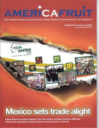 Americafruit Magazine Article - North American Focus - Miami. February 2009