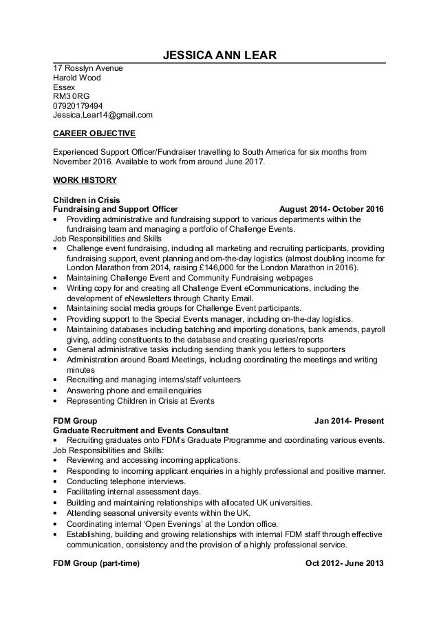 CV- Jessica Lear-Full Experience- LinkedIn