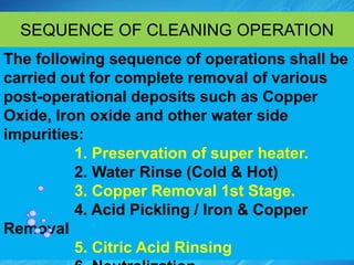 Sequence Rinsing U#3 BOILER CHEMICAL CLEANING. | PPTX