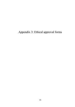 196
Appendix 3: Ethical approval forms
 