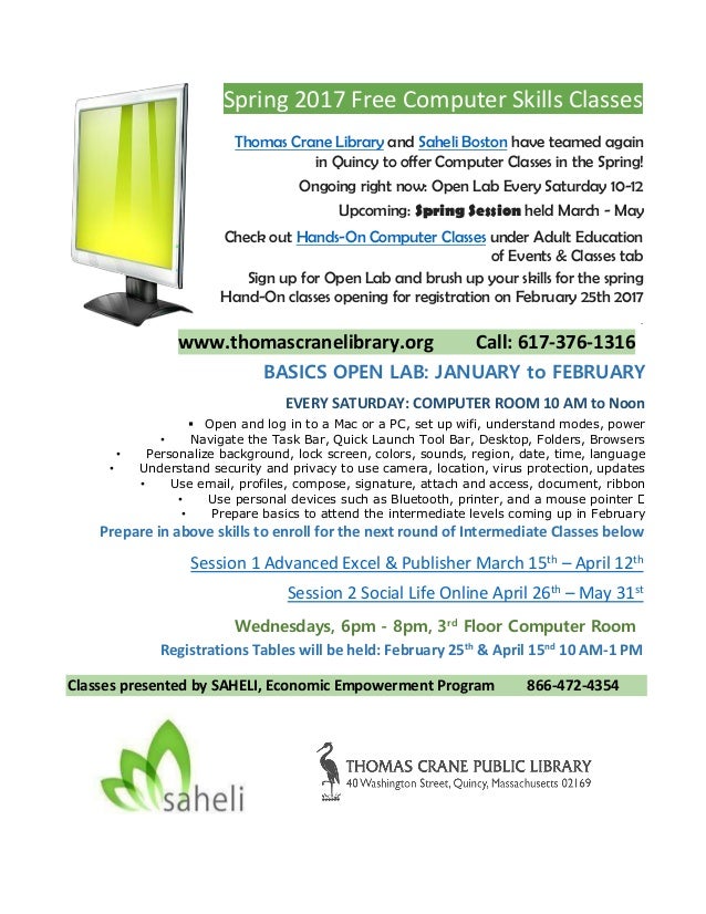 spring 2017 updated flyer how much space do flyers take up on a computer