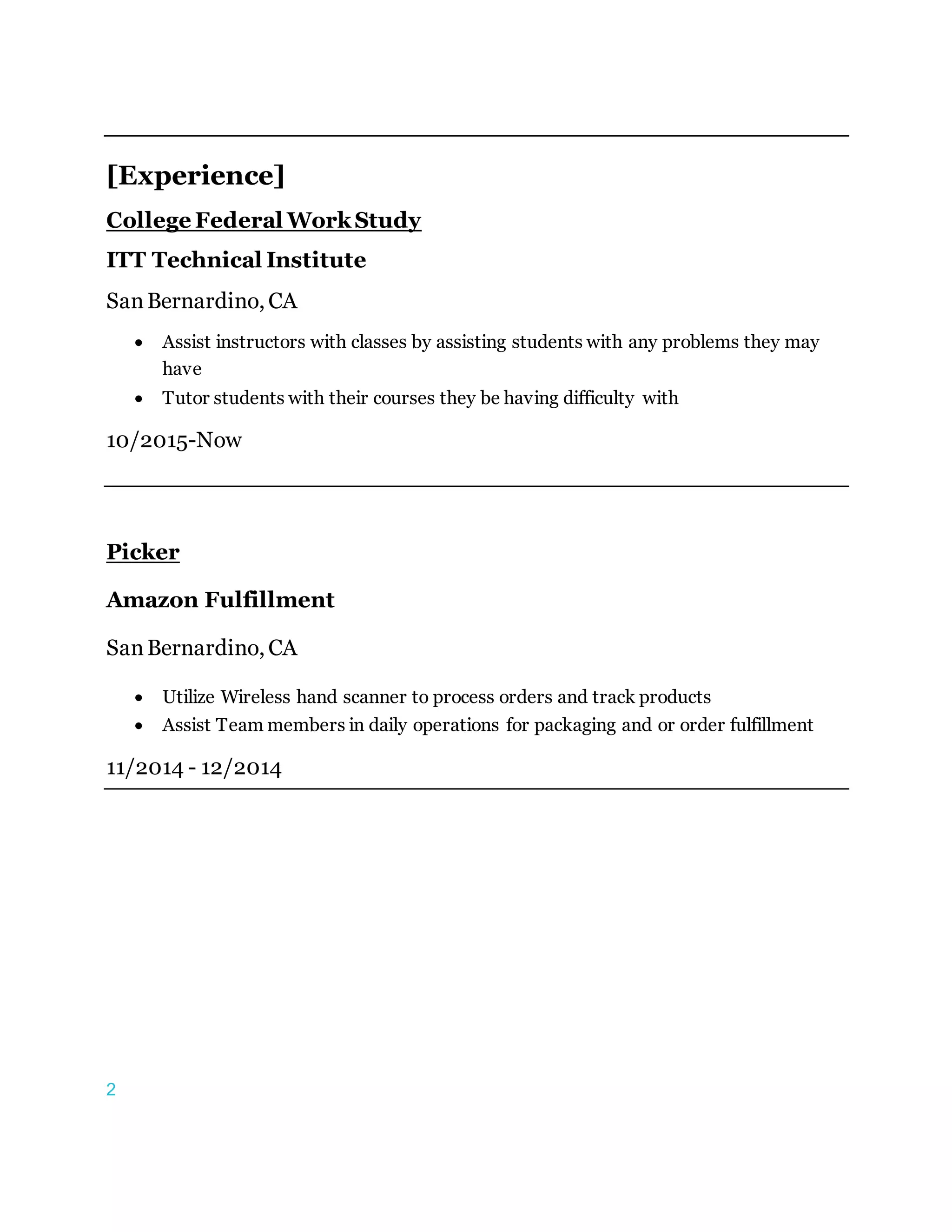 Resume (Benito Rios) | PDF