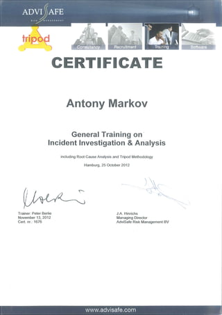 General Training of investigation and analysis