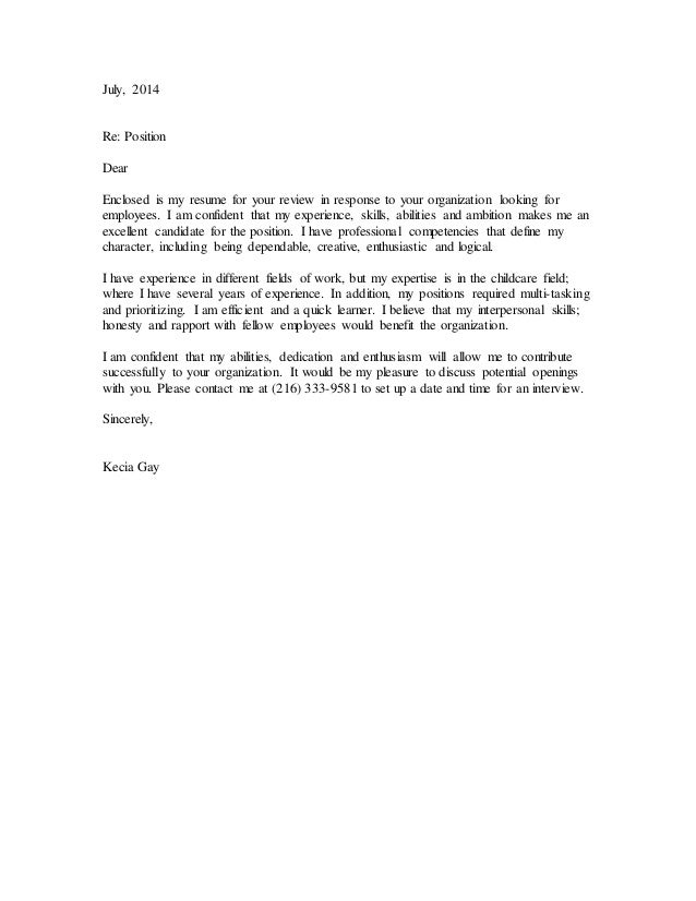 kecia resume new response to resume