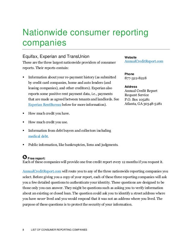 201604 cfpb list of consumer reporting companies