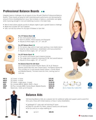 Fitter1 Balance professionnelle (16 et 20) - Fitness Nutrition Equipement