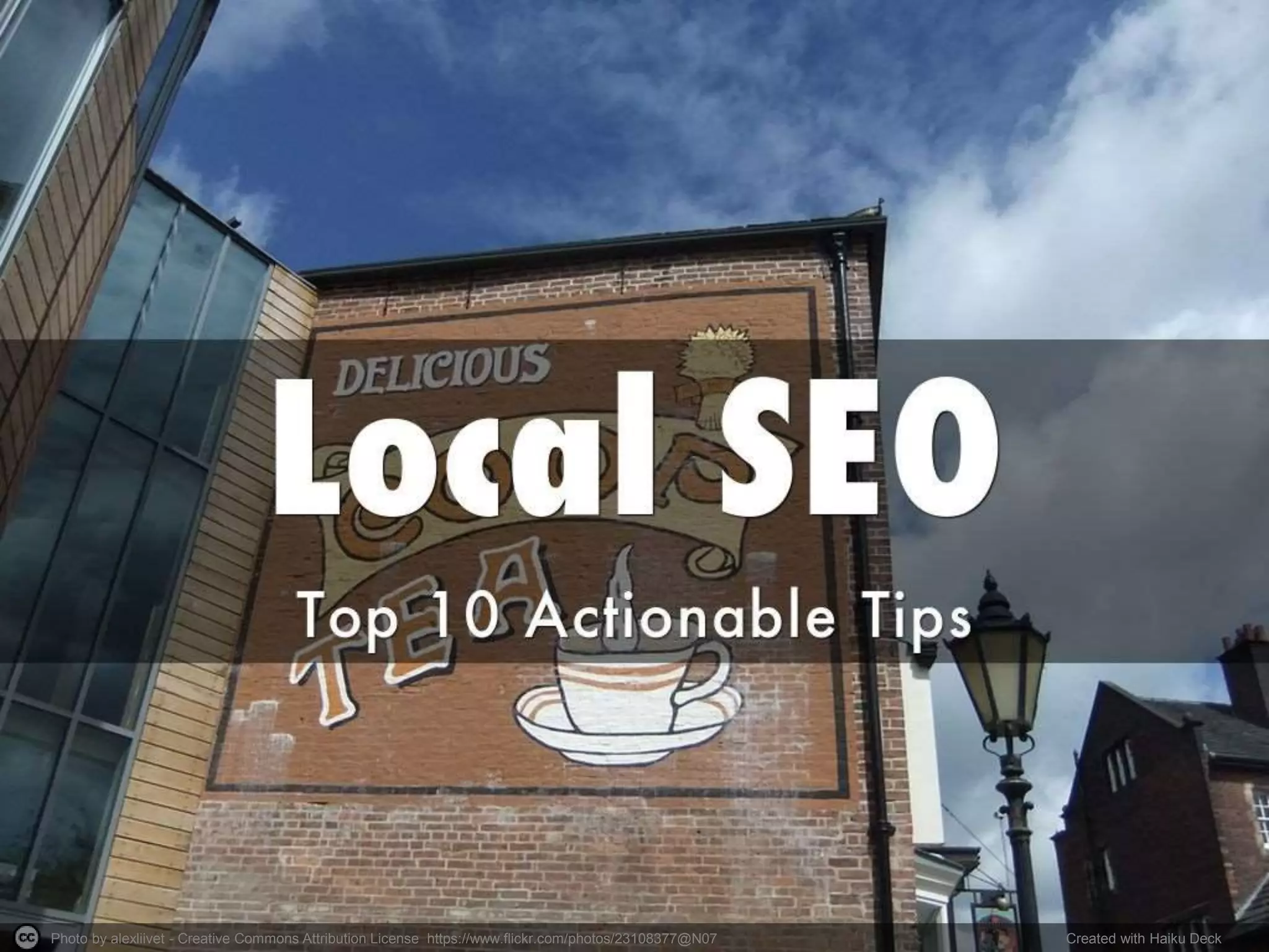 Photo by alexliivet - Creative Commons Attribution License https://www.flickr.com/photos/23108377@N07 Created with Haiku Deck
 