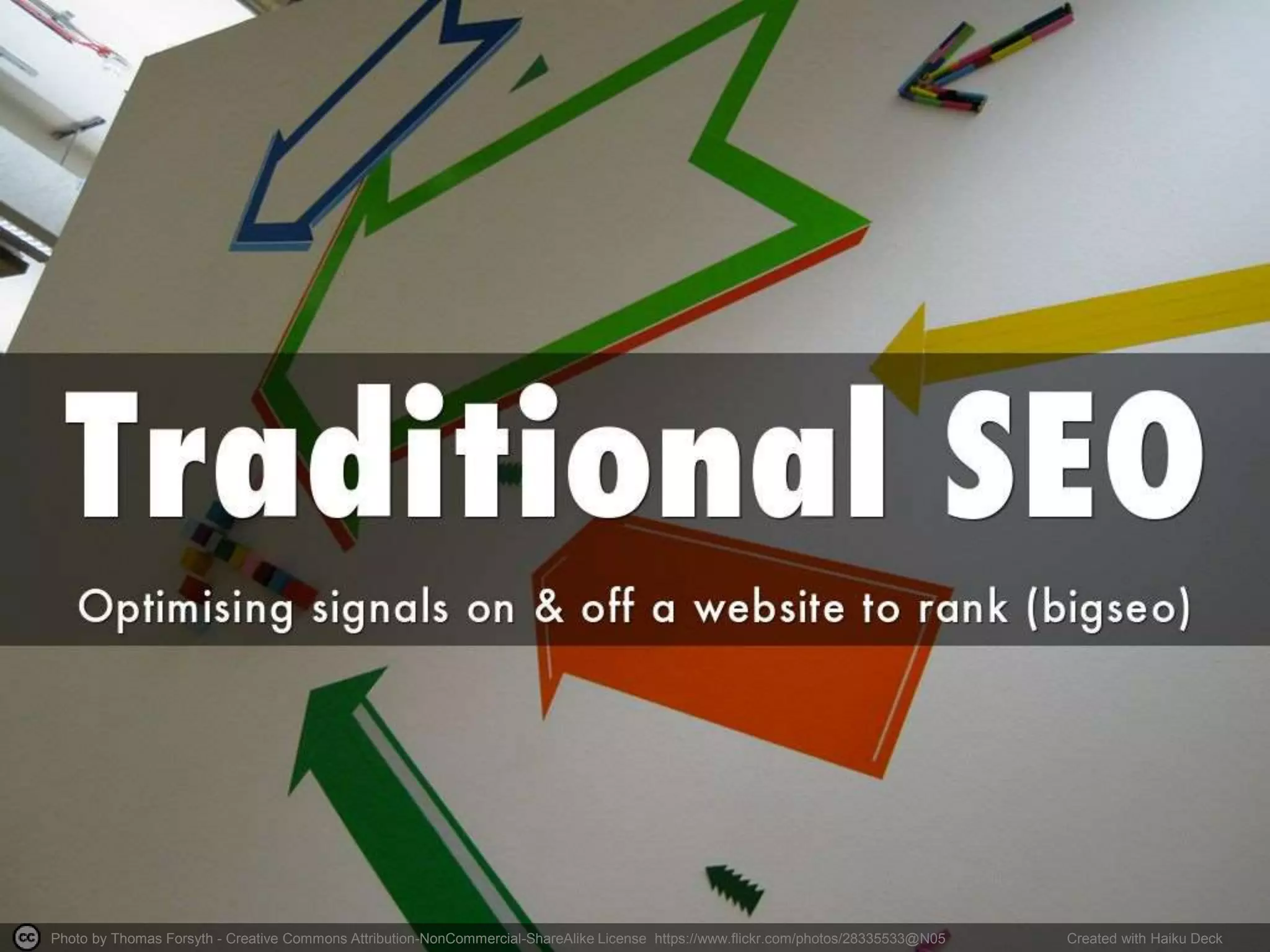 Photo by Thomas Forsyth - Creative Commons Attribution-NonCommercial-ShareAlike License https://www.flickr.com/photos/28335533@N05 Created with Haiku Deck
 