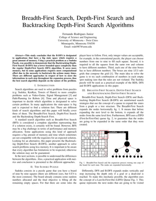 Breadth-First Search, Depth-First Search and Backtracking Depth-First ...