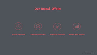 Früher verkaufen
Copyright NAIapollo & Inreal 2019
Schneller verkaufen Einfacher verkaufen Besten Preis erzielen
Der Inreal-Effekt
 