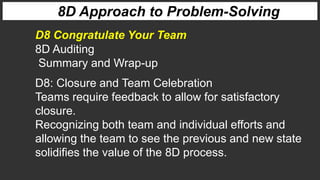 8D Problem Solving Approach | PPT