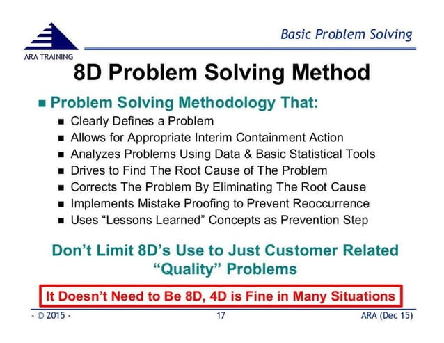 8D problem Solving Method Complete Presentation (1).pdf | Free Download