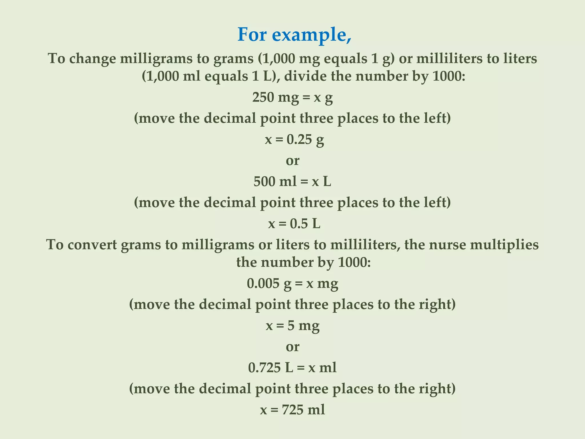 Drug Calculation for Patient | PPTX