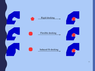 Rigid docking
Flexible docking
Induced fit docking
42
 