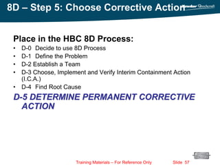 8 Disciplines (8D) Training | PDF