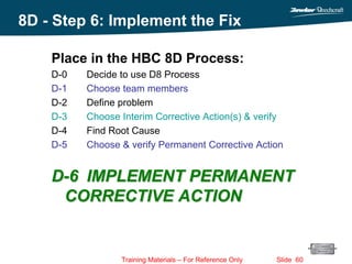 8 Disciplines (8D) Training | PDF