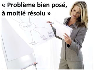 « Problème bien posé,à moitié résolu »