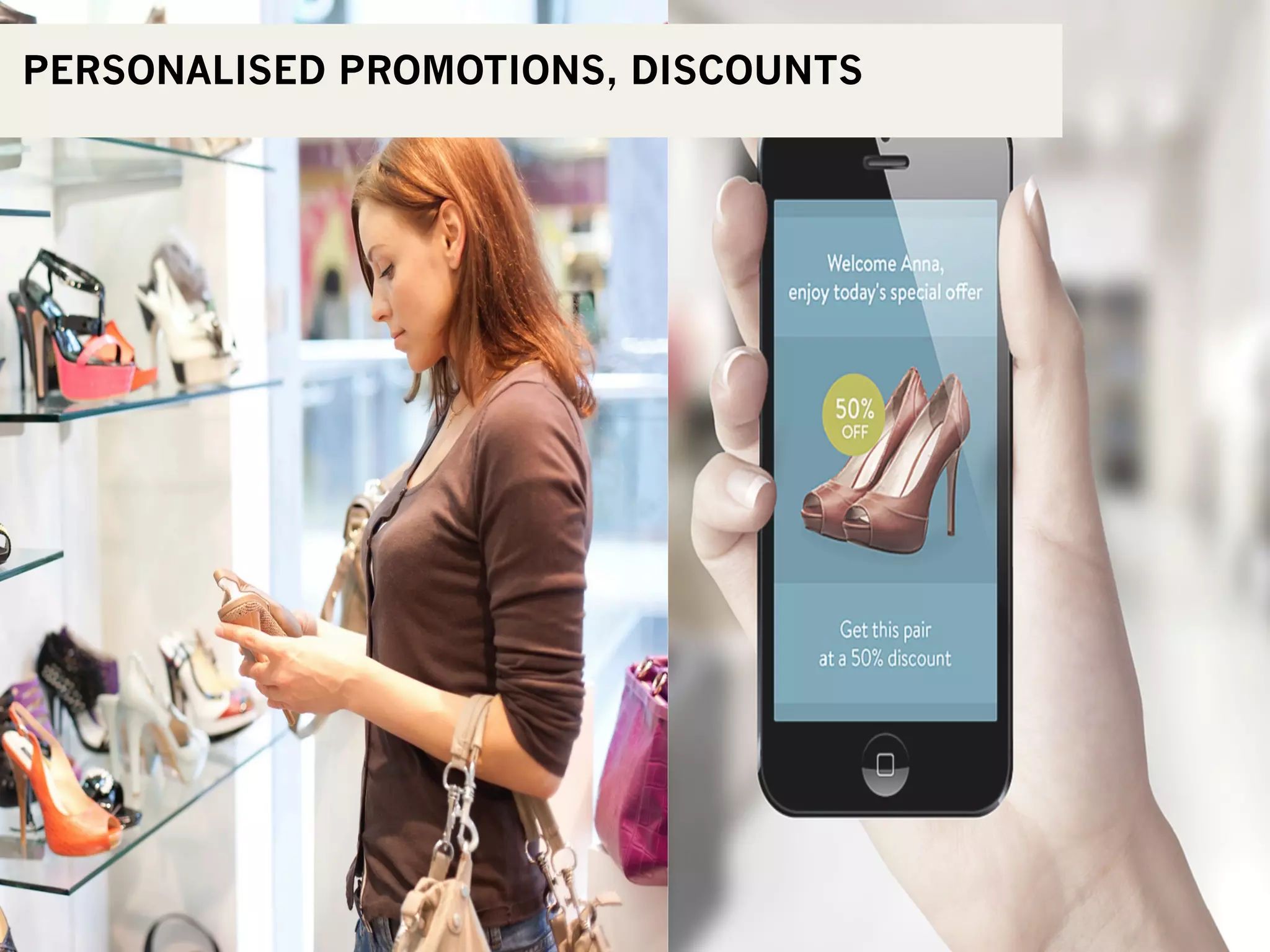 PERSONALISED PROMOTIONS, DISCOUNTS
 