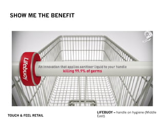 SHOW ME THE BENEFIT
LIFEBUOY – handle on hygiene (Middle
East)TOUCH & FEEL RETAIL
 