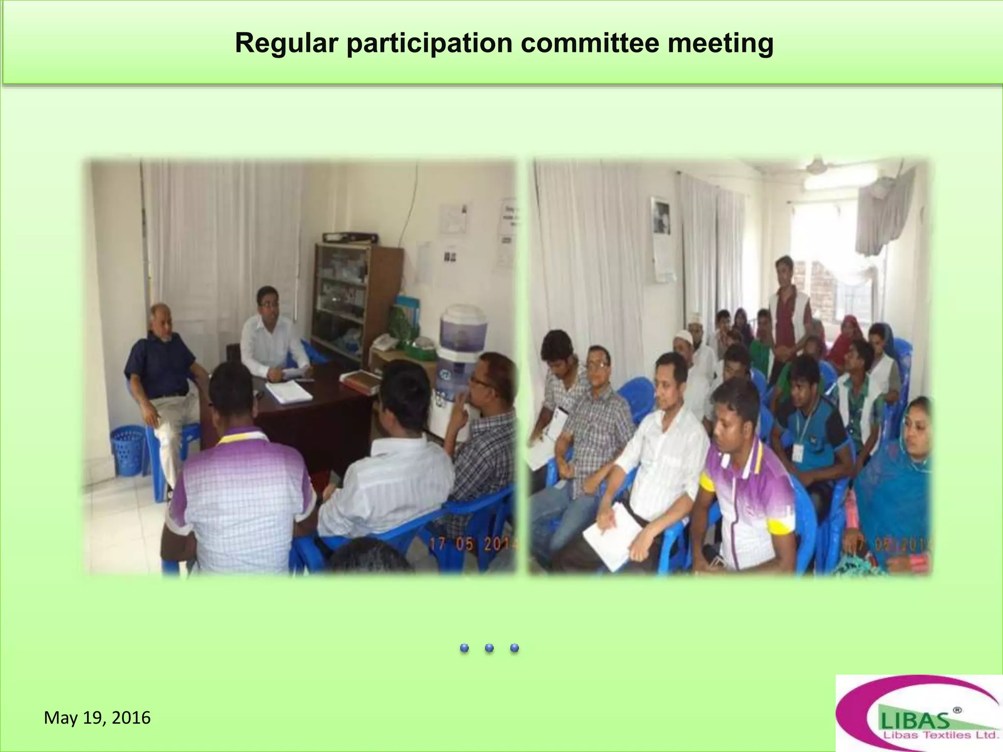 May 19, 2016
Regular participation committee meeting
 