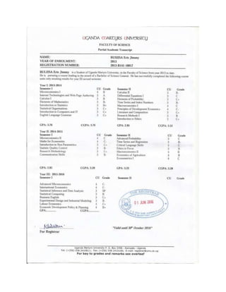 Eric Jimmy Busiisa CV