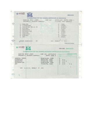 Eric Jimmy Busiisa CV