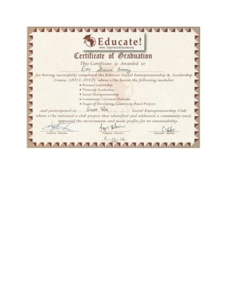 Eric Jimmy Busiisa CV
