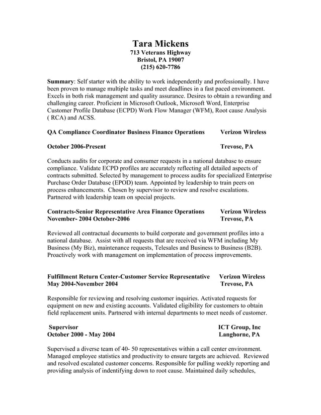 Tara's resume 2015 | PDF