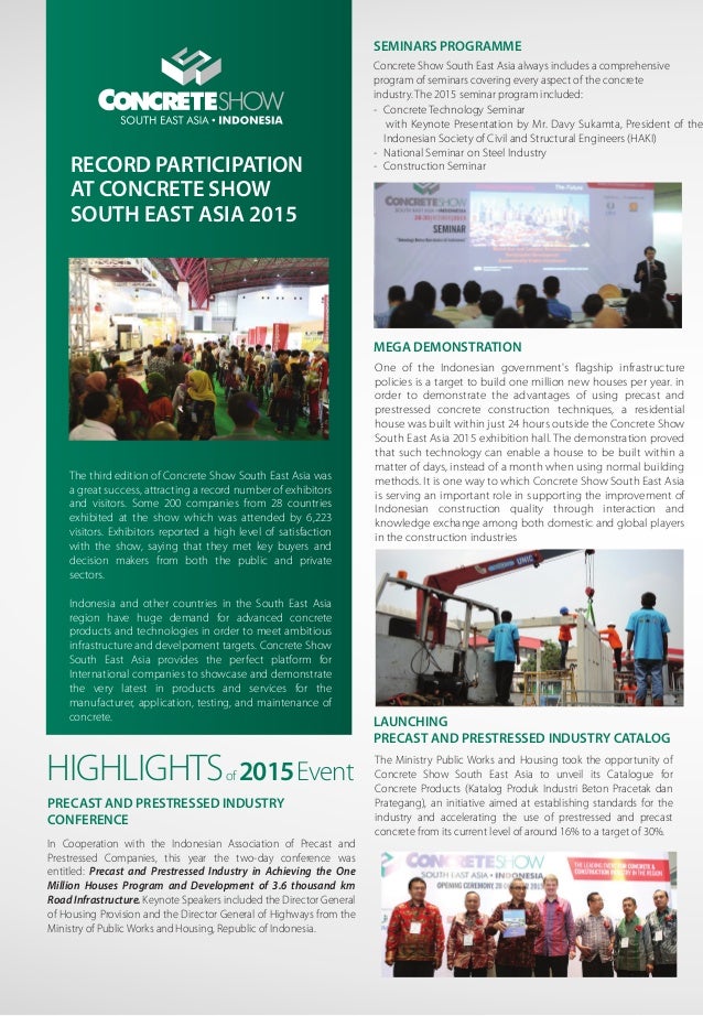 concrete show 2016 brochure concrete companies flyer