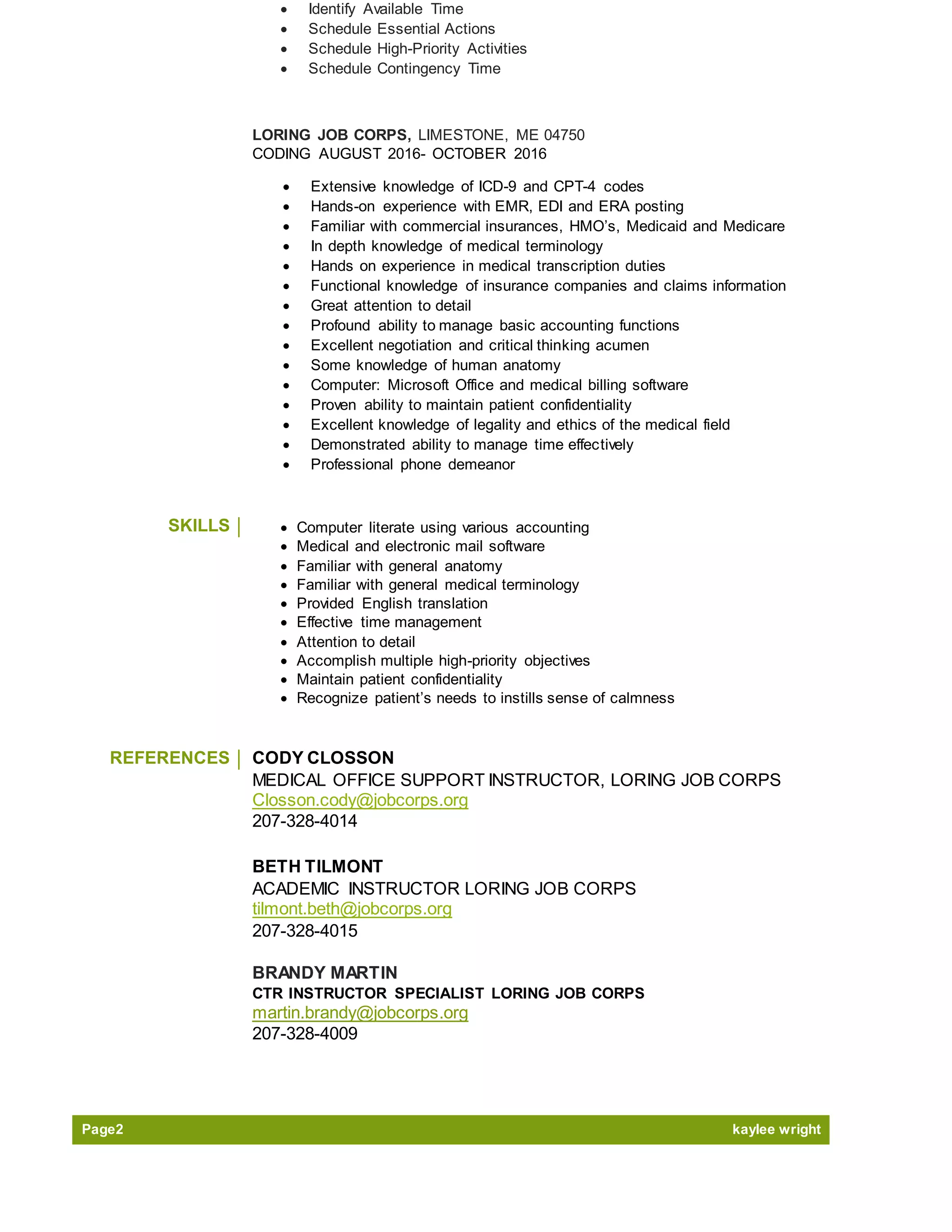 KAYLEE wright RESUME 1 PDF - KAYLEE Wright RESUME 1 2 2048 