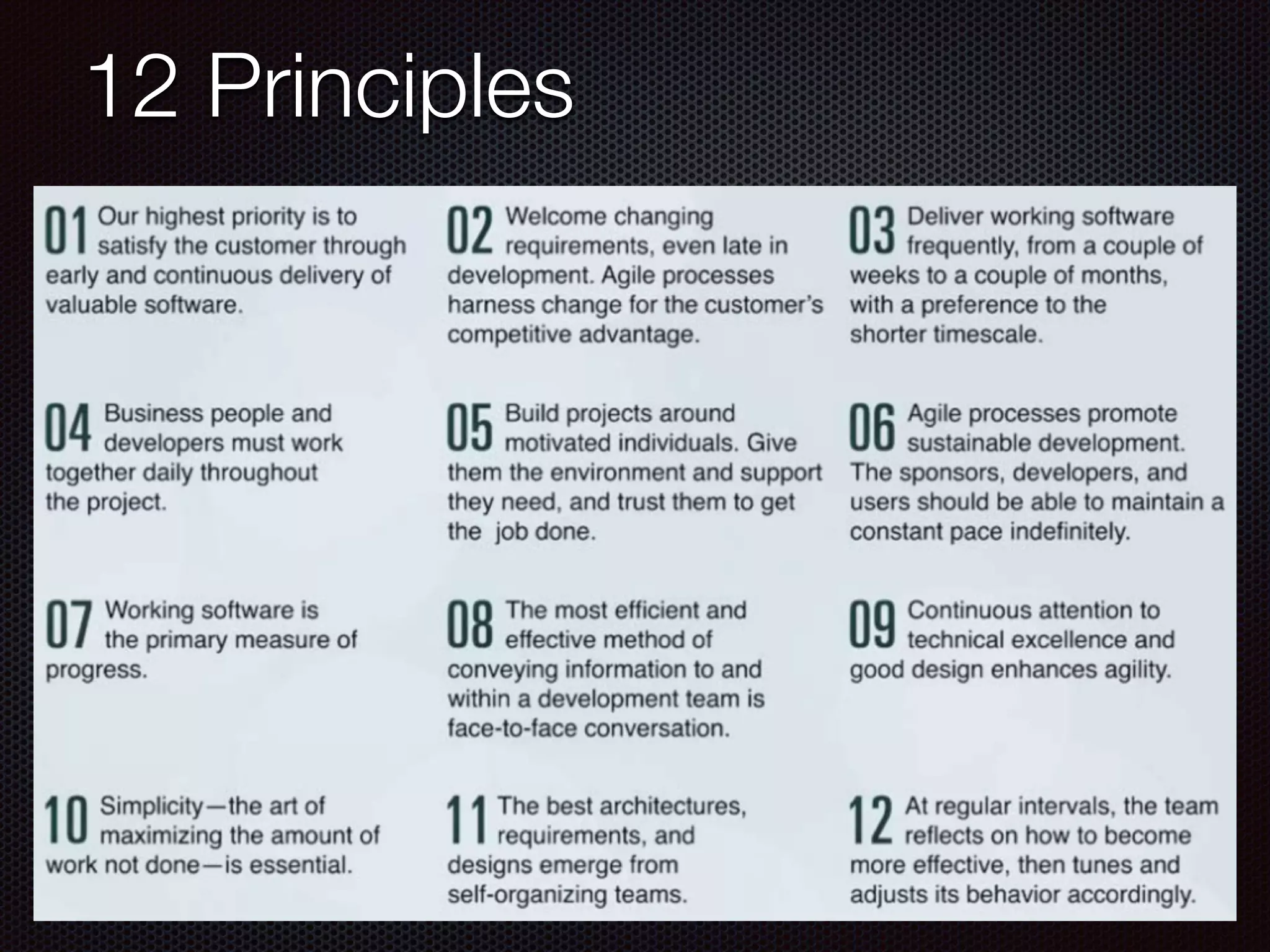 12 Principles
 