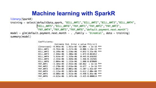 Machine learning with SparkR
 