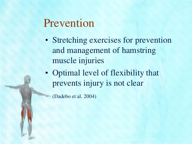 hamstring rehabilitation and injury prevention Hamstring injuries are common problems that may result in significant loss of on-field time for many athletes because these injuries tend to heal slowly once injury occurs, the patient is at high risk for recurrence without proper rest and rehabilitation. hamstring rehabilitation and injury prevention Hamstring injuries are common problems that may result in significant loss of on-field time for many athletes because these injuries tend to heal slowly once injury occurs, the patient is at high risk for recurrence without proper rest and rehabilitation.